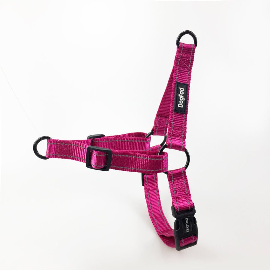 Pet Dog Night Reflective Chest Strap Collar
