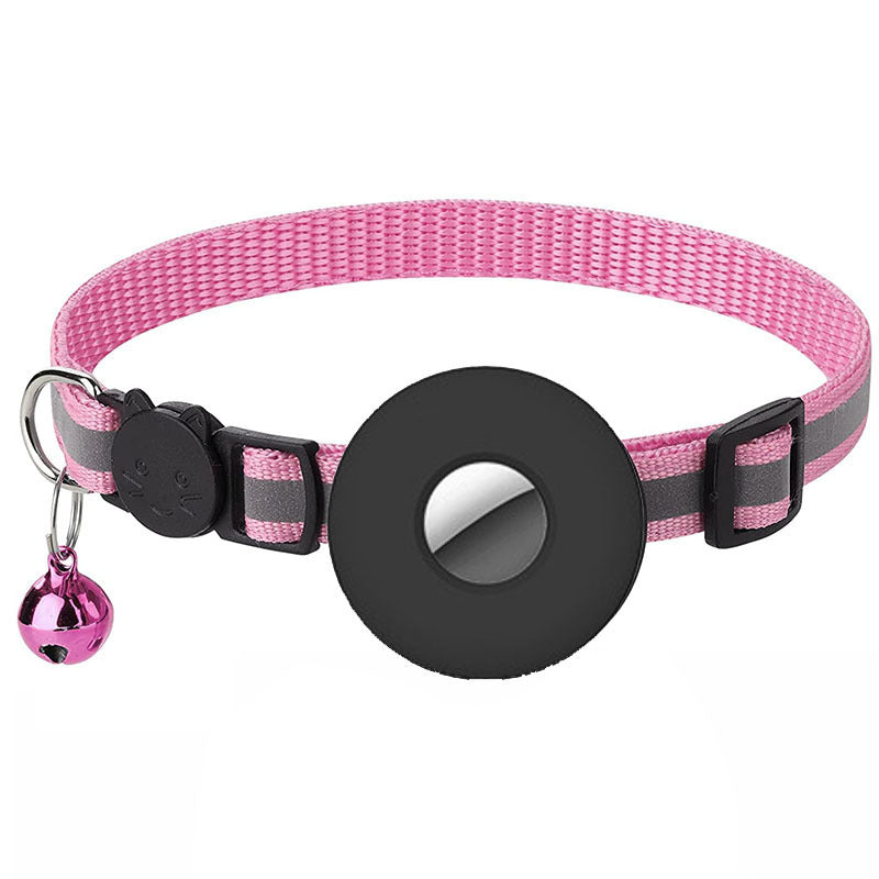 Reflective Airtag Pet Collar with Bell