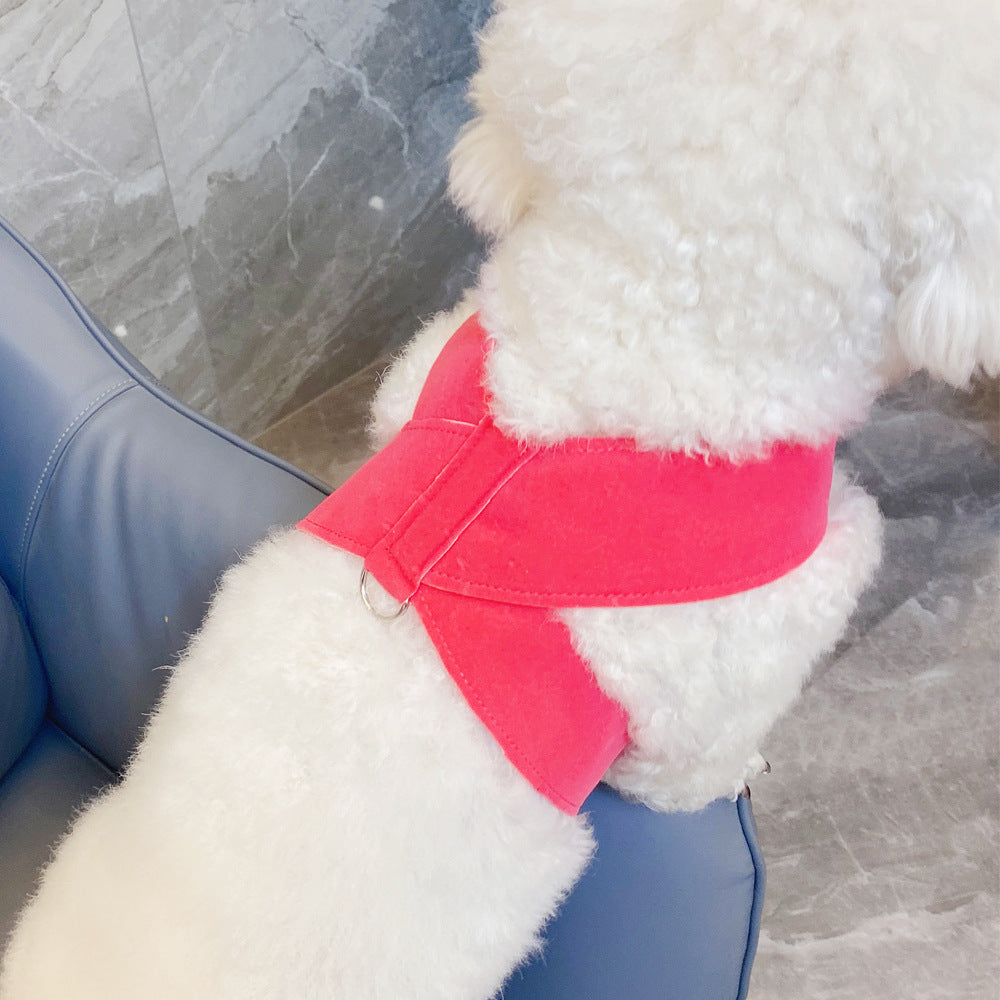 INS Dog Leash Chest Strap Cotton Woven Pet Pull Rope