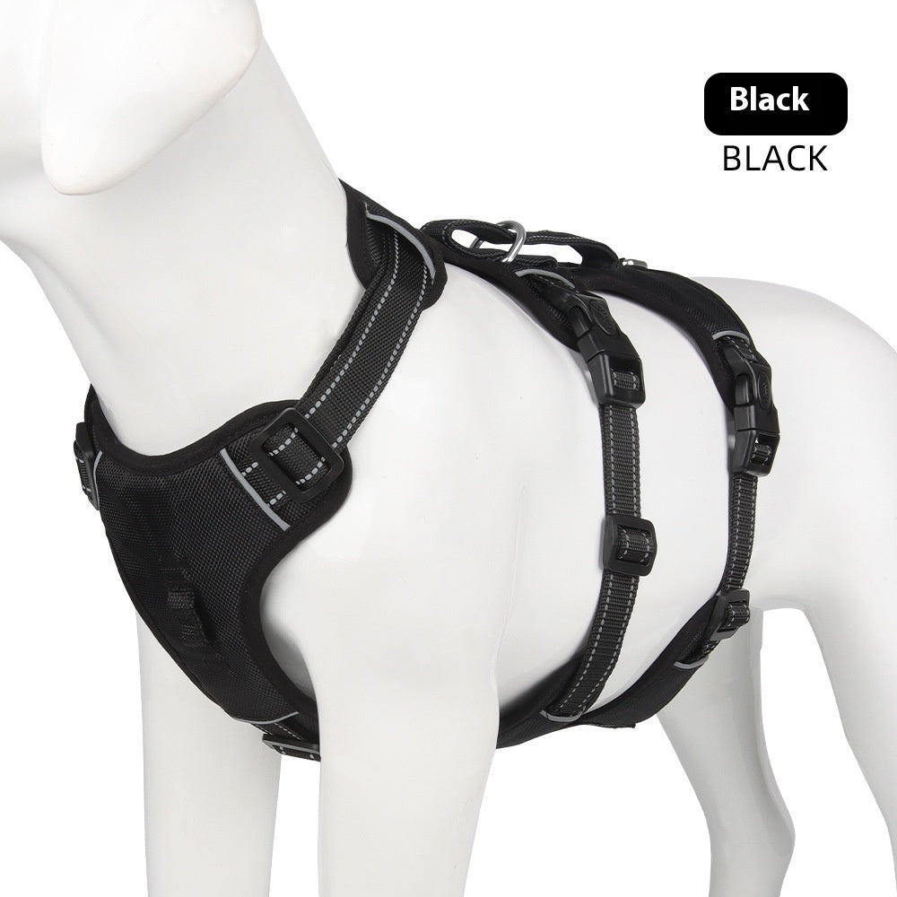 Anti Breaking Loose Big Dog Chest Strap Oxford Cloth Dog Hand Holding Rope Pet Supplies