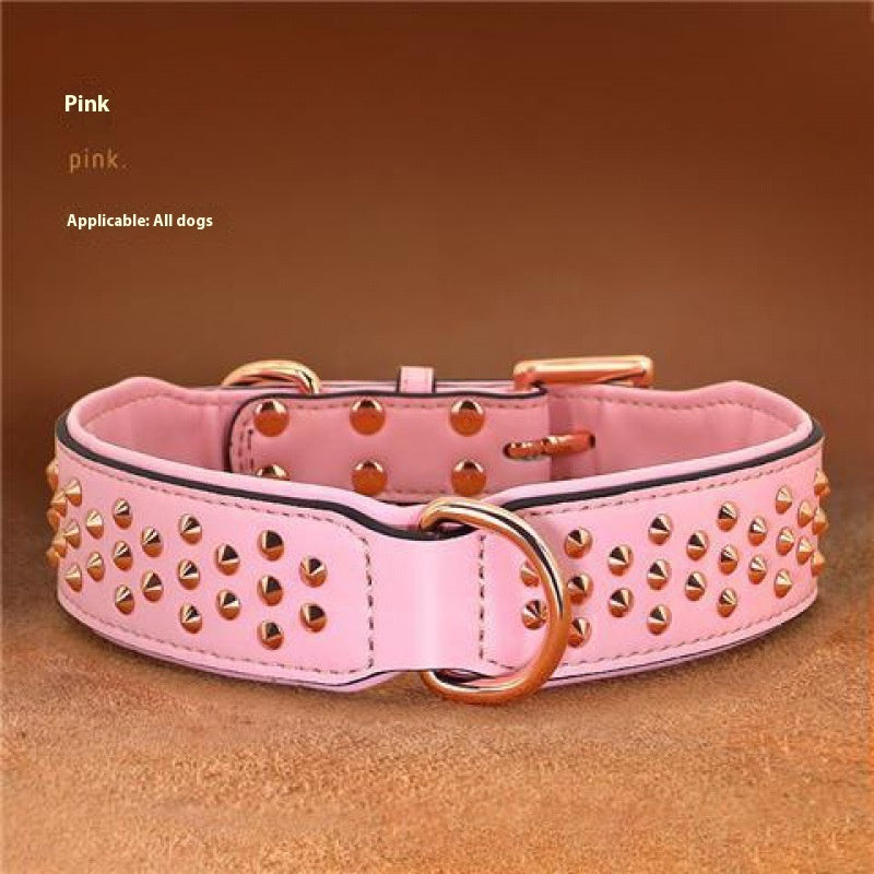 Durable Leather Anti-Bite Dog Collar