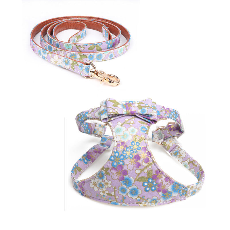 Japanese Style Cat Traction Rope To Prevent Break Free Chest Strap