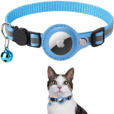 Apple Airtag Tracker Protective Cover Anti-missing Pet Positioning Collar Cat Reflective Bell Collar