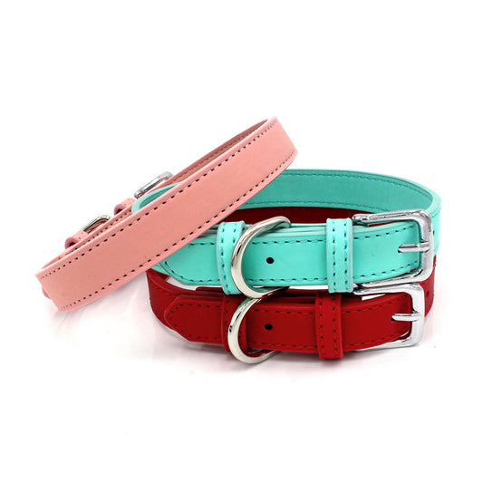 Comfortable PU Leather Pet Collar for Dogs