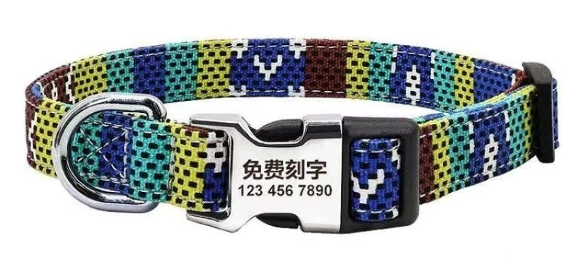 Adjustable Dog Collar with Secure Buckle Design