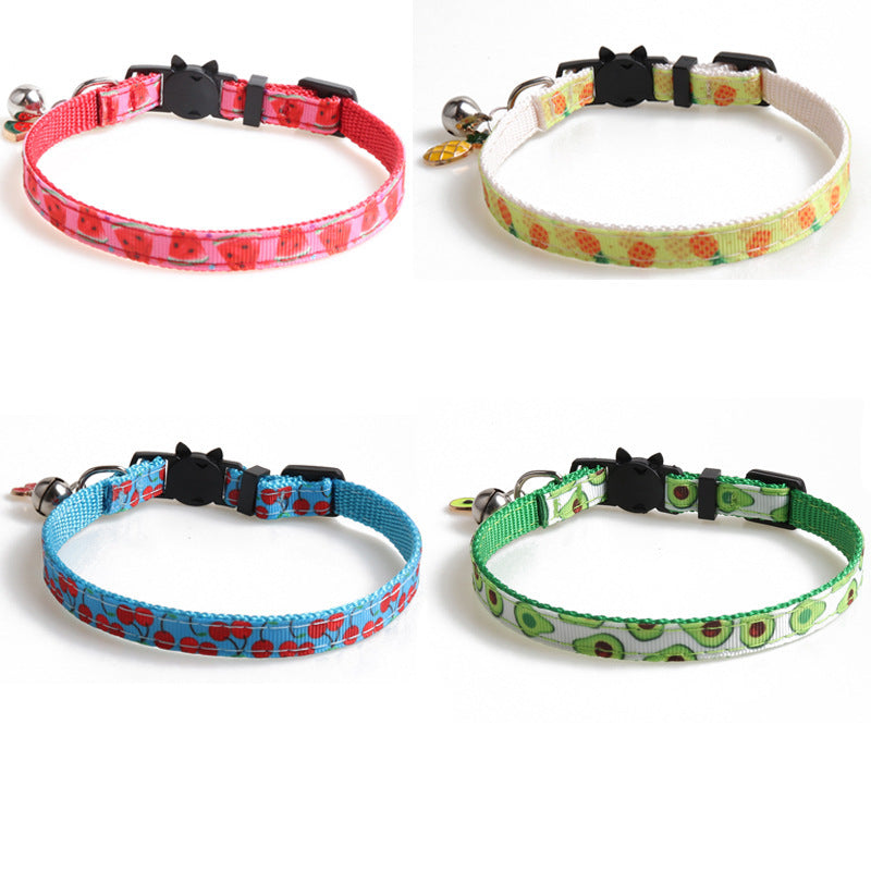 Arminger's New Pet Webbing Fruit Cat Collar