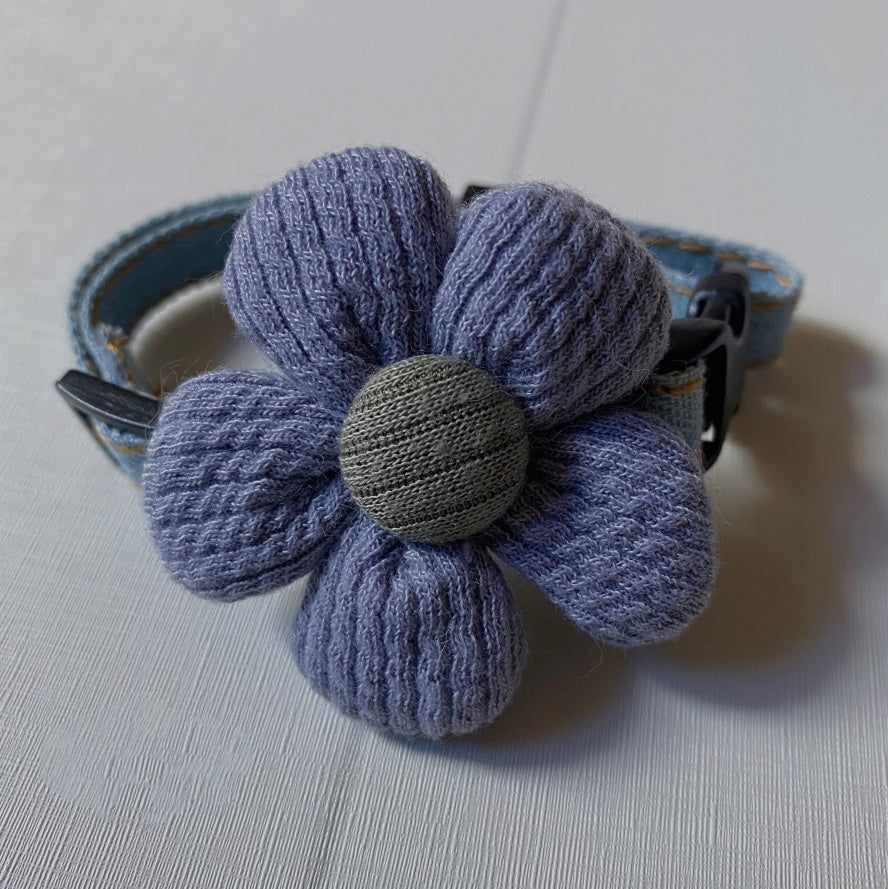 Kitten Floral Bow Tie Collar