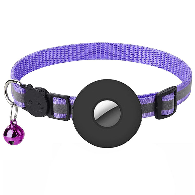 Reflective Airtag Pet Collar with Bell