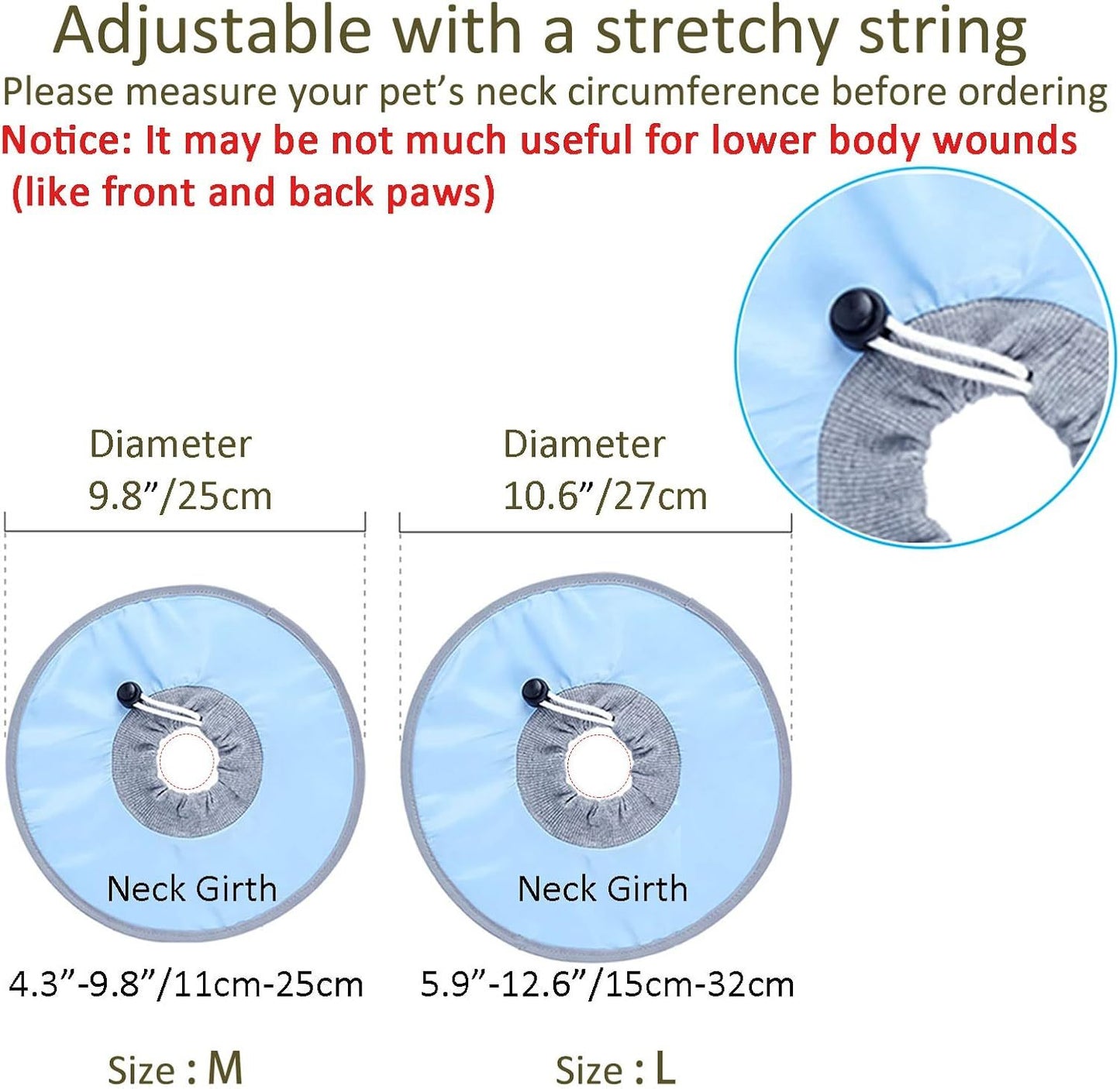 Waterproof Cat Recovery Cone Collar for Pets