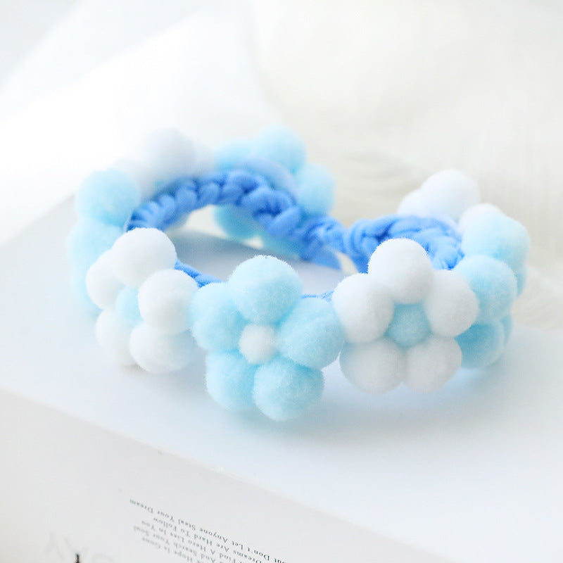 Ondaum Pet Polyester Flower Woven Adjustable Collar - Stylish & Comfortable Pet Accessory for Dogs and Cats