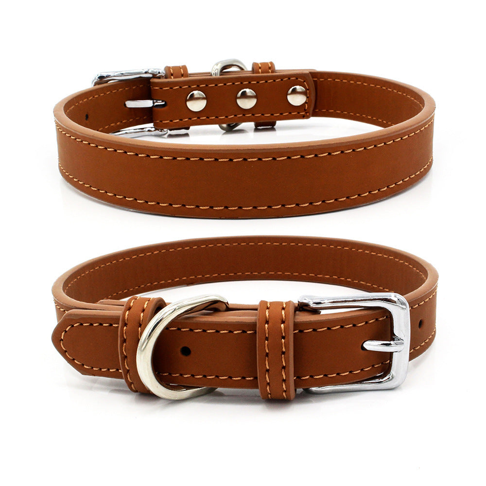 Comfortable PU Leather Pet Collar for Dogs