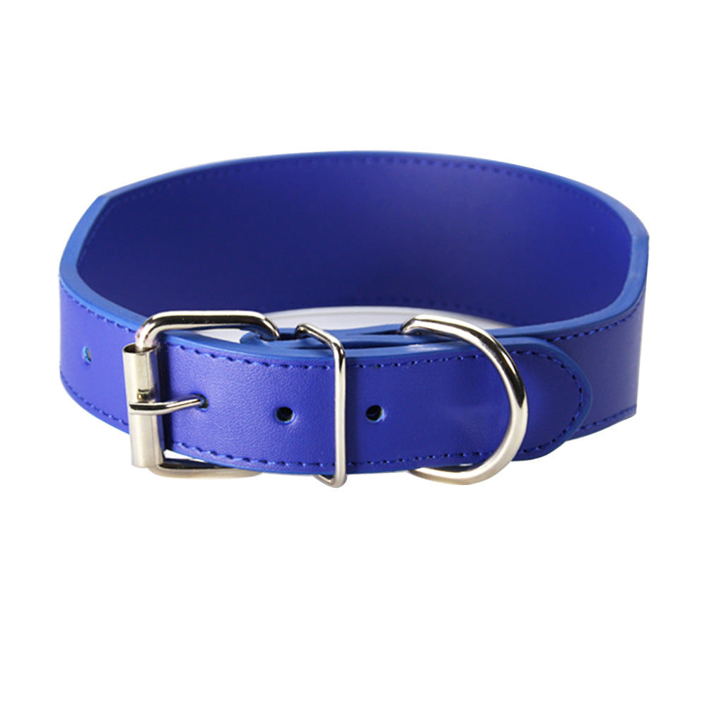 Fish-Shaped Leather Dog Collar – Anti-Breaking Loose, Wear-Resistant, Adjustable for All Seasons