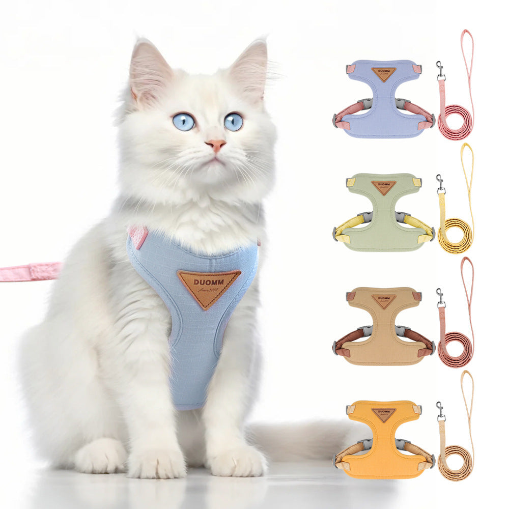 Pet Hand Holding Rope Anti Breaking Loose Cat Rope Out Chest Strap