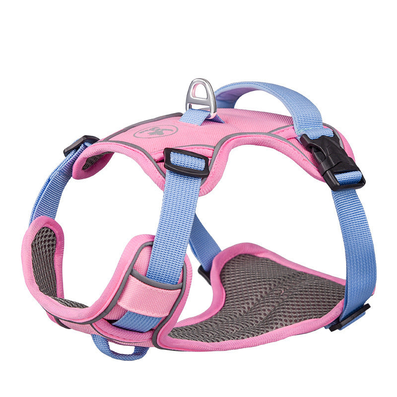 Large Anti Slip Pet Chest Harness In Traction Rope