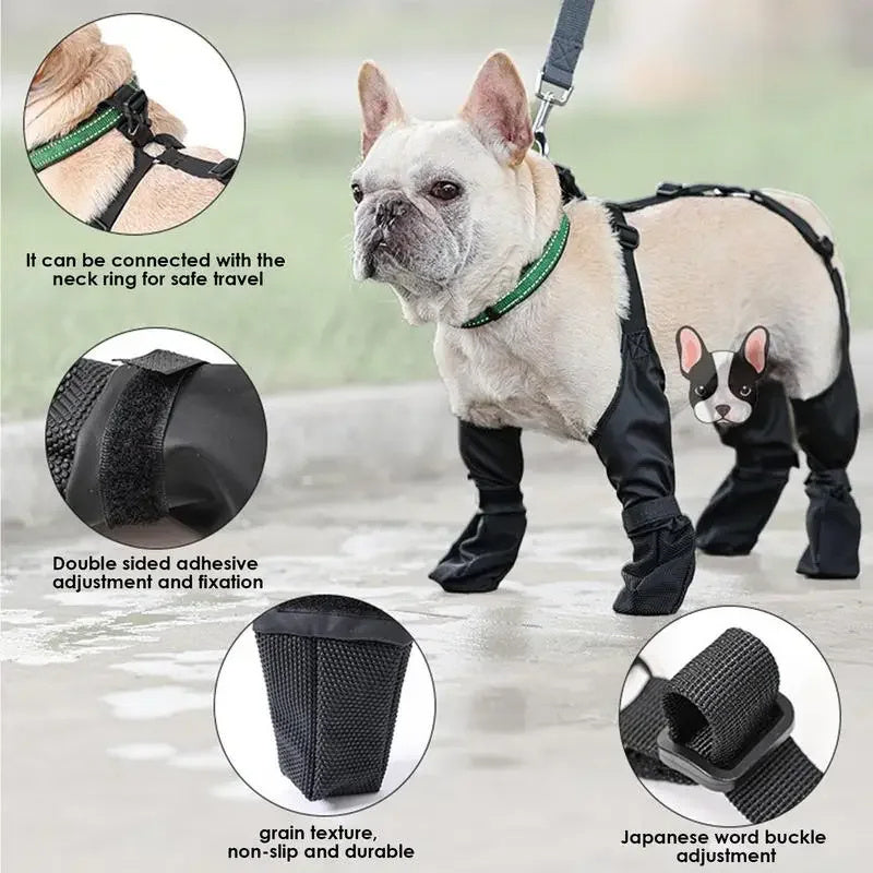 Waterproof Adjustable Dog Boots – Ultimate Paw Protection for Outdoor Adventures