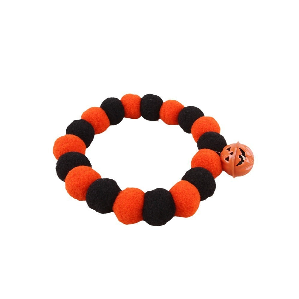 Ondaum Funny Naughty Cat Collar - Trick or Treat Pumpkin Collar for Playful Pets