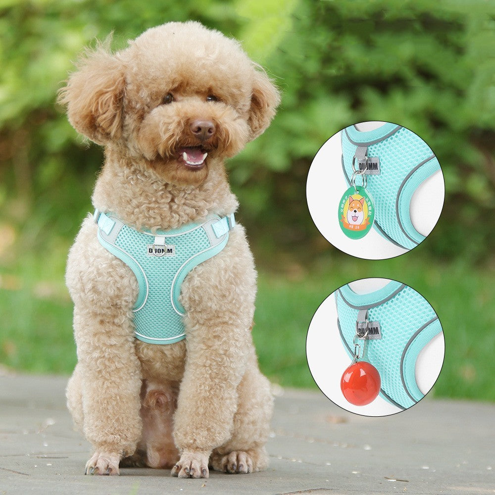 Dog Leash Teddy Breathable Pet Chest Strap