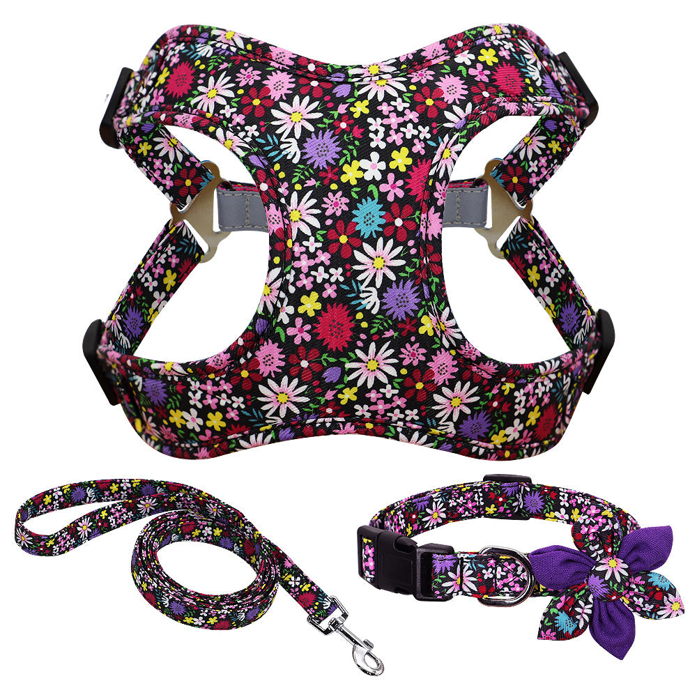 Veststyle Collarchest Strap Dog Walking Rope And Chain
