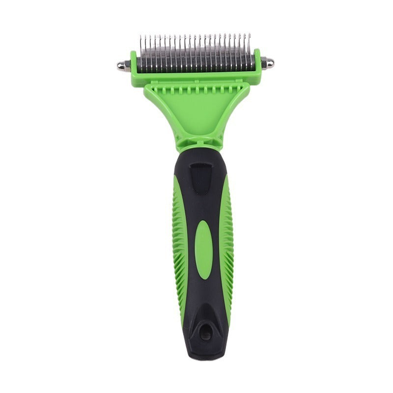 Stainless steel double-sided  knot comb