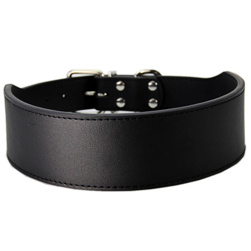 Fish-Shaped Leather Dog Collar – Anti-Breaking Loose, Wear-Resistant, Adjustable for All Seasons