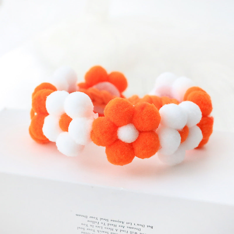 Ondaum Pet Polyester Flower Woven Adjustable Collar - Stylish & Comfortable Pet Accessory for Dogs and Cats