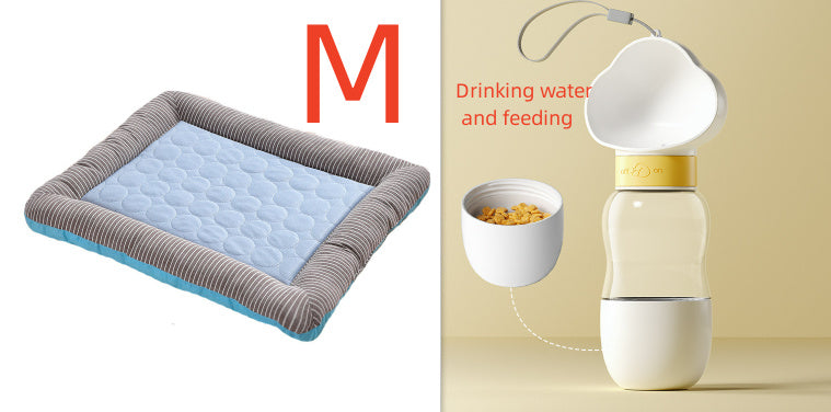 Pet Cooling Pad – Soft Ice Silk Summer Mat