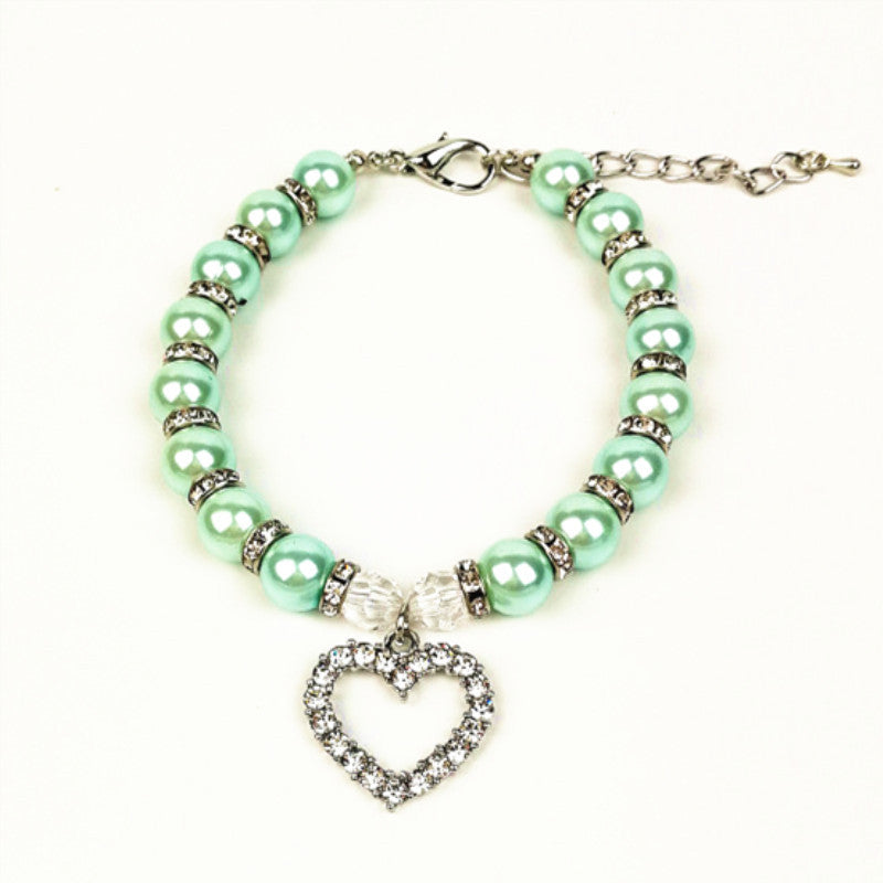 Pearl Necklace Pet Collar Decoration