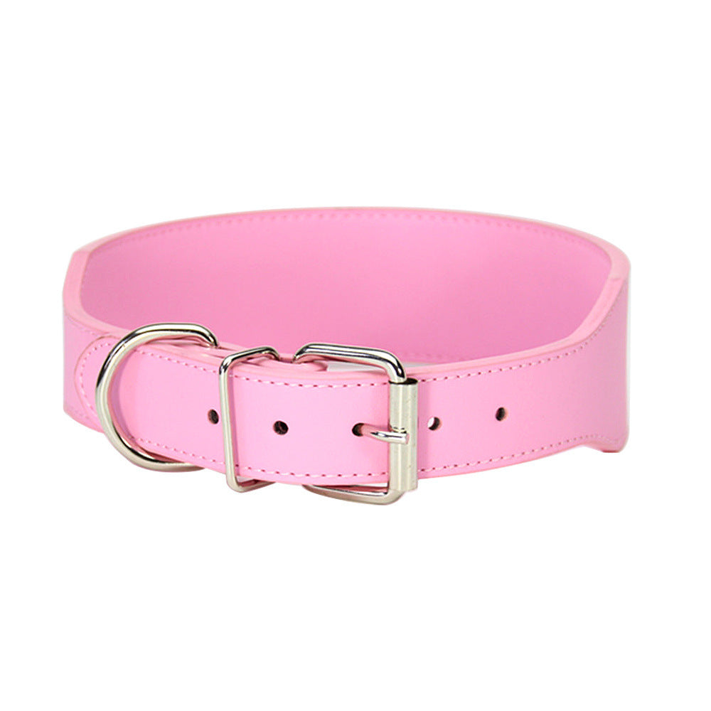 Fish-Shaped Leather Dog Collar – Anti-Breaking Loose, Wear-Resistant, Adjustable for All Seasons