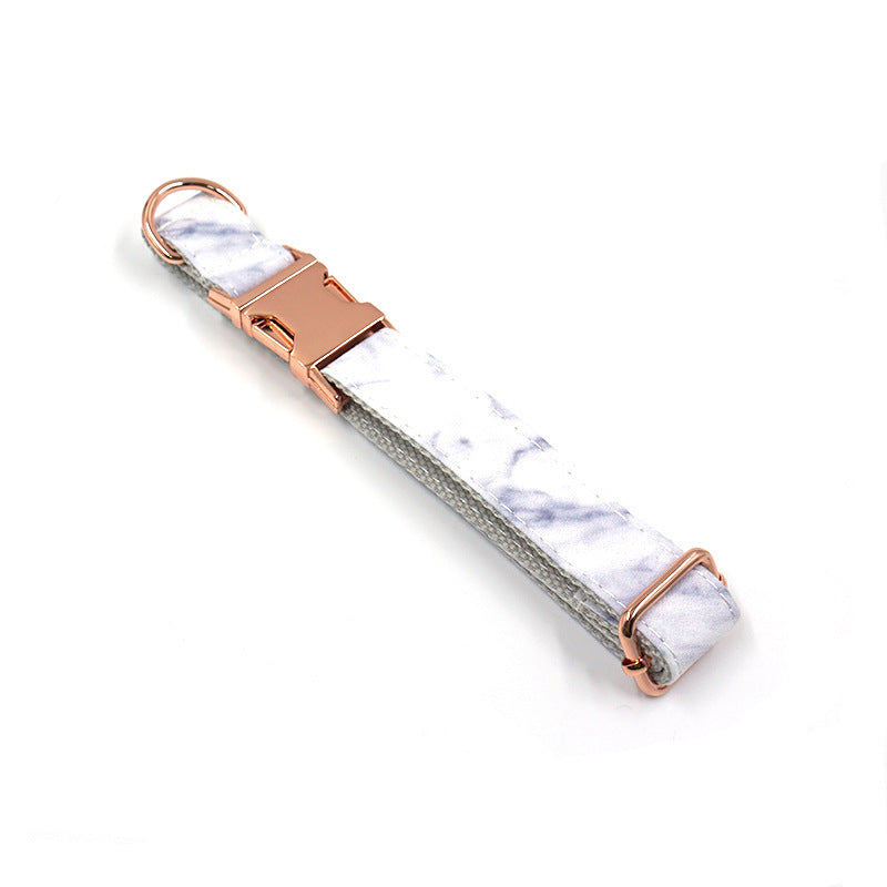 Creative And Simple Marble Print Pet Collar