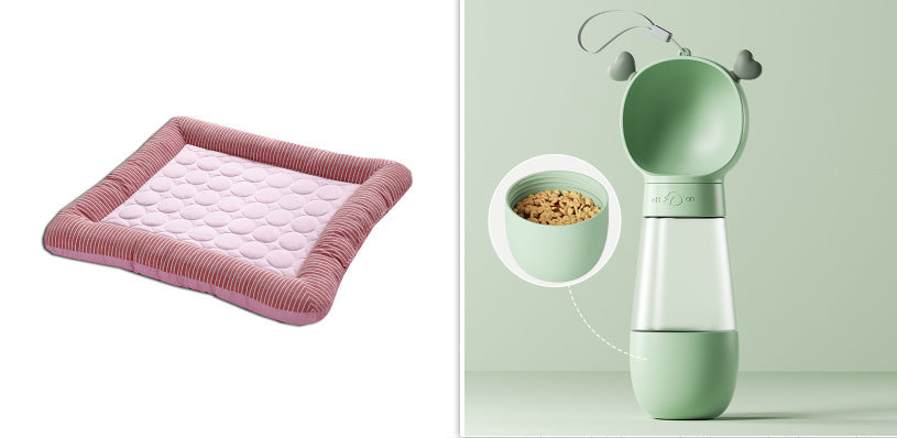Pet Cooling Pad – Soft Ice Silk Summer Mat
