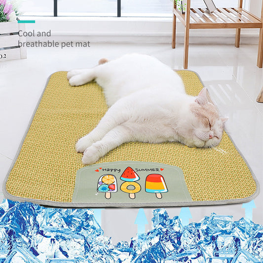 Cooling Rattan Pet Sleeping Mat
