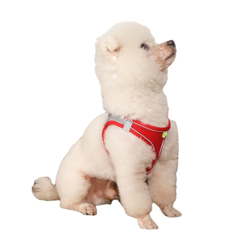 Hand Holding Rope Pet Dog Breast Strap Summer Breathable